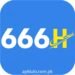 666H Game APK home lobby screen displaying Aviator, JILI Slots, and 9Wickets Sports games with apklulo.com.pk watermark at the bottom.
